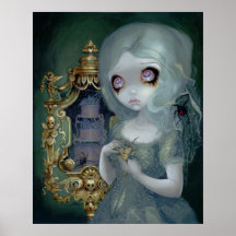 Fräulein Havisham ART DRUCK gotische Braut Poster