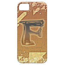 FRAZZLE-MONOGRAMM F iPhone 5 Fall iPhone 5 Etui