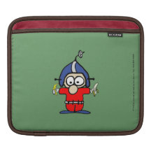 Fred Pinsocket iPad Fall mit Ihrem Kontaktinfo iPad Sleeve