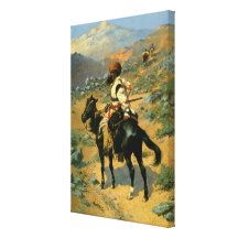 Frederic Remingtons der indische Trapper (1889) Gespannte Galerie Drucke