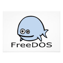 FreeDos Fische - Blau mit Namen Personalisierte Ankündigung