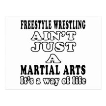 Freestyle Wrestling Ain't Just A Game It's A Way O Post Card