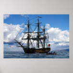 Fregatte, die am Anker liegt Posterdrucke