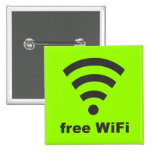 FREIE WIFI-Vektor-COMPUTER-INTERNET-WERBUNG Anstecknadelbuttons