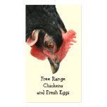 Freies Streckenhuhn eggs Visitenkarte