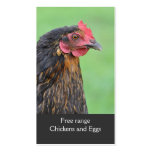 Freies Streckenhuhn eggs Visitenkarte