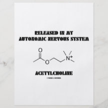 Freigegebenes autonomes Nervensystem-Azetylcholin Flyerdruck