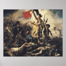Freiheit, welche die Leute durch Eugene Delacroix  Plakate