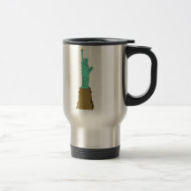 Freiheitsstatue: Modell 3D: Reise-Becher Kaffeehaferl