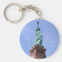 Freiheitsstatue - Seitenansicht Keychain Schlüsselanhänger