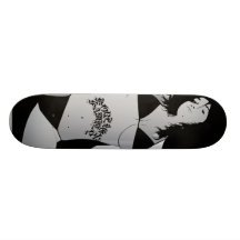 Fremde Familie "Fenster-Einkaufen " Skateboardbrett