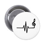 Frequenzmusikanmerkung Anstecknadelbutton