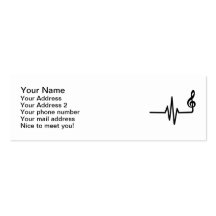 Frequenzmusikanmerkung Visitenkarten