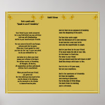Freundschaft durch Kahlil Gibran Plakatdruck