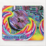 Frieden durch KUNST Regenbogen-Flug Mousepad