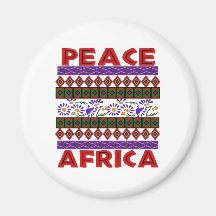 Frieden in Afrika Kühlschrankmagnet