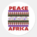 Frieden in Afrika Runde Aufkleber
