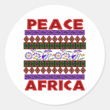 Frieden in Afrika Runde Aufkleber