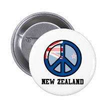 Frieden in Neuseeland Anstecknadelbutton