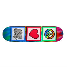 Frieden, Liebe, Elefanten Skate Board