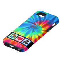 Frieden, Liebe, fahrend rad iPhone 5 Etuis