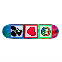 Frieden, Liebe, fahrend rad Skateboardbretter