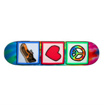 Frieden, Liebe, laufend Personalisierte Skatedecks