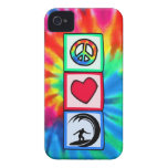 Frieden, Liebe, surfend iPhone 4 Hüllen