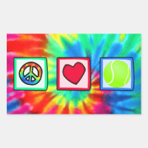 Frieden, Liebe, Tennis Sticker