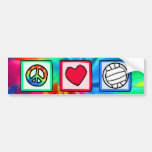 Frieden, Liebe, Volleyball Auto Sticker