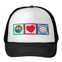 Frieden, Liebe, Volleyball Baseballcap