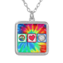 Frieden, Liebe, Volleyball Selbst Gestalteter Schmuck