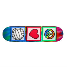 Frieden, Liebe, Volleyball Individuelles Skateboard