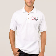 Frieden u. Herz Tshirts