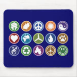 Friedens-u. Öko-Symbole Mousepads
