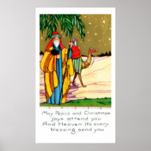 Friedens- und Weihnachtsfreude Plakat