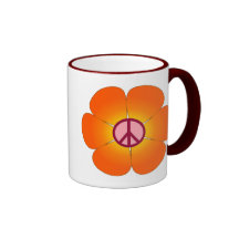 FriedensBlumenbecher Tee Tasse