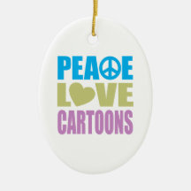 FriedensLiebe-Cartoons Ornament