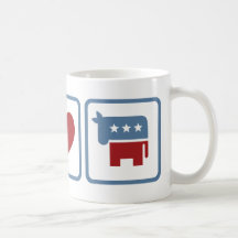 FriedensLiebe Demokraten Kaffee Tassen