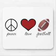 FriedensLiebe-Fußball Mousepads