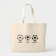 FriedensLiebe-Fußball Tragetasche