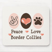 FriedensLiebe-GrenzCollies Mousepad