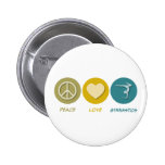 FriedensLiebe-Gymnastik Anstecknadelbutton