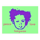 FriedensLiebe hairgrease Postkarte