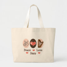 FriedensLiebe-Harfen-Musik-Tasche