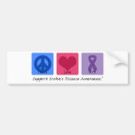FriedensLiebe-Heilung Crohns Krankheit Auto Sticker