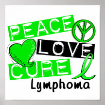 FriedensLiebe-Heilungs-Lymphom Posterdrucke