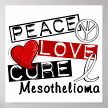 FriedensLiebe-Heilungs-Mesotheliom Plakate