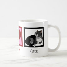 FriedensLiebe-Katzen Tee Tasse