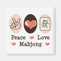 FriedensLiebe Mahjong Magnet